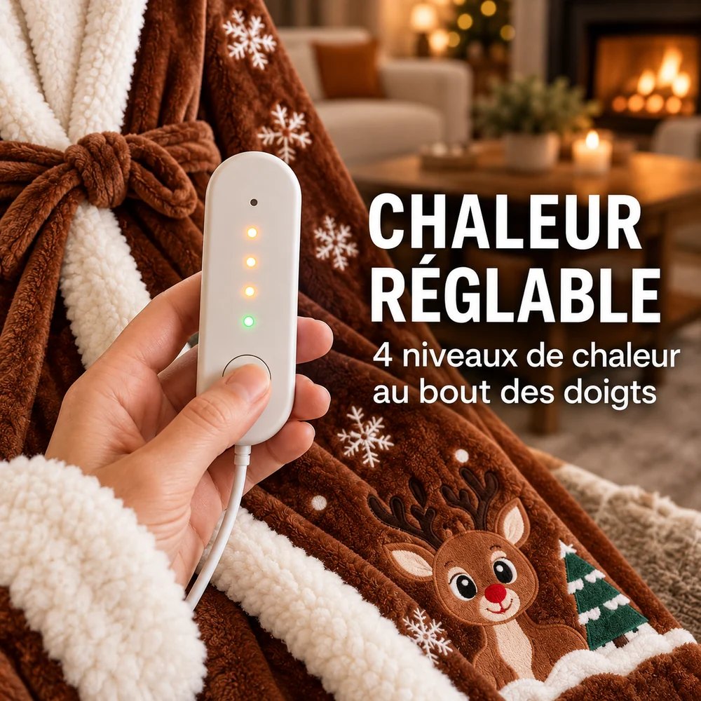 Le plaid chauffant porté à la maison