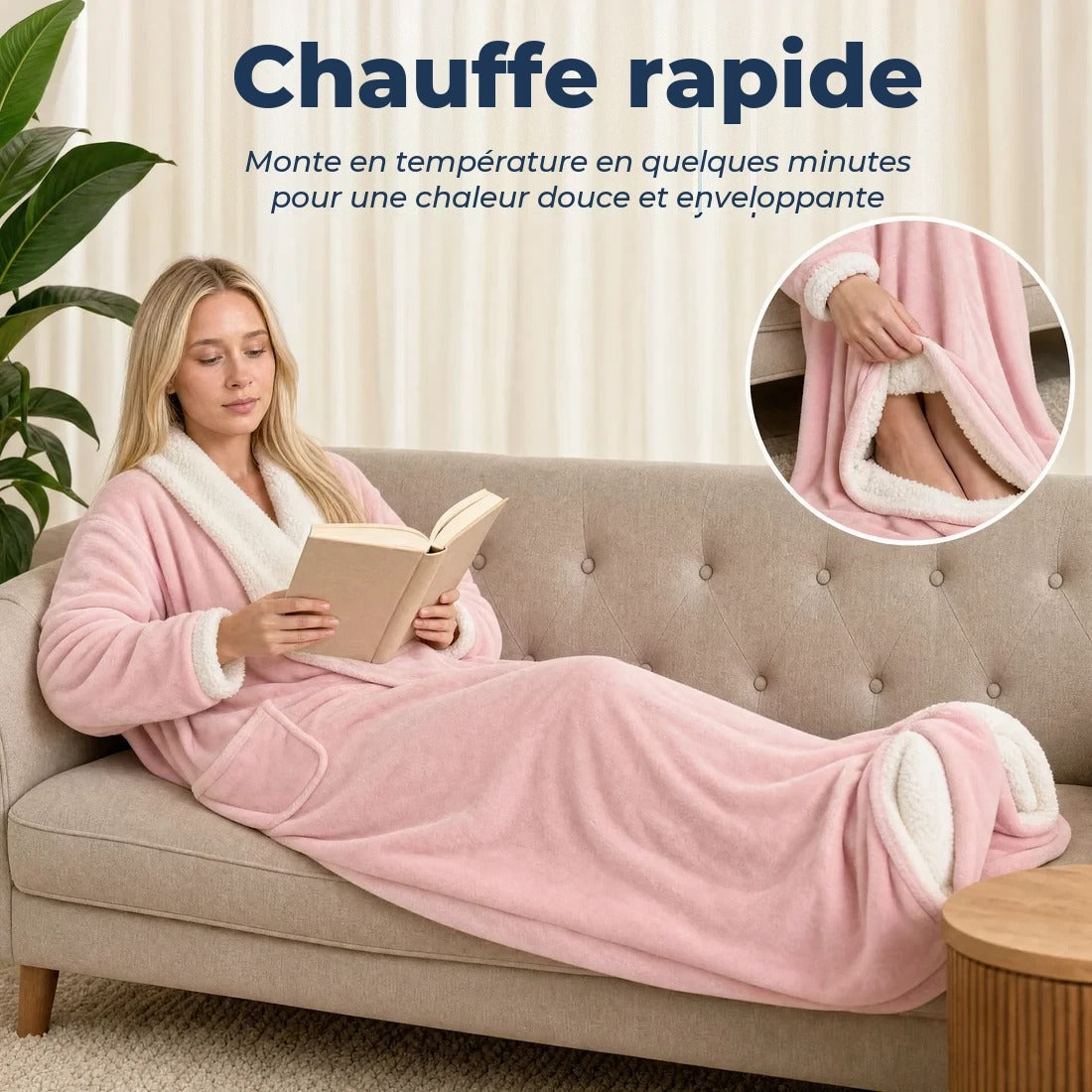 Le plaid chauffant porté à la maison